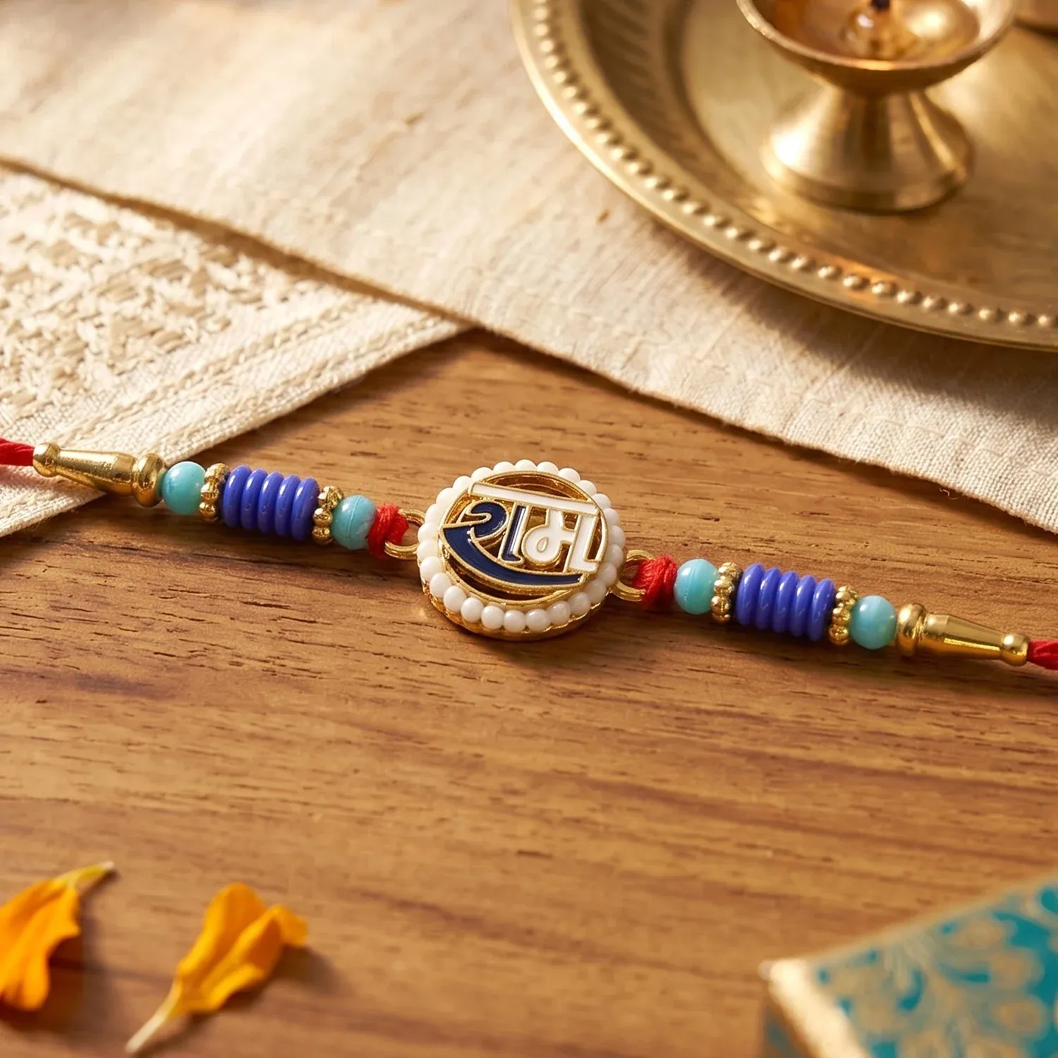 Ram Naam Devnagari Rakhi – Traditional, Stylish & Comfortable - Detailed Feature View 2