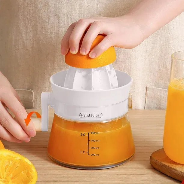 Premium 500ml Manual Orange Squeezer – Hand Press Lemon & Lime Juicer with Measurement Scale - Buy Online at Alikart