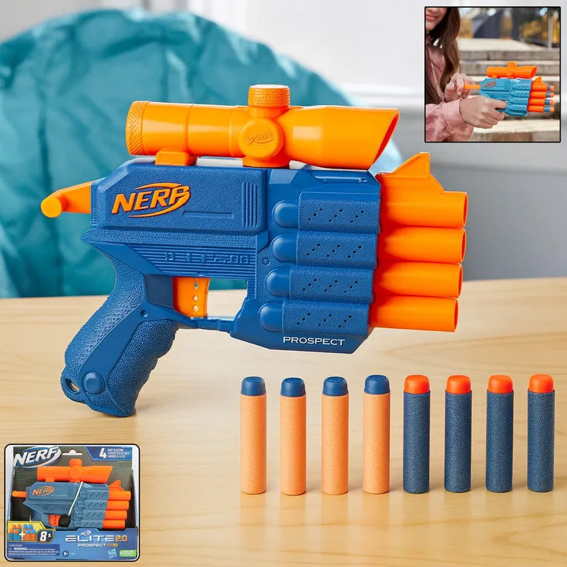 Premium Nerf Elite 2.0 Prospect Compact Foam Dart Blaster for Indoor & Outdoor Fun - Buy Online at Alikart