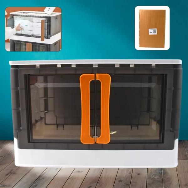 Plastic Folding Wardrobe Organizer – Space-Saving Storage with Wheels