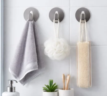 Stainless Steel Hooks – Waterproof Self-Adhesive | GlimmerHome