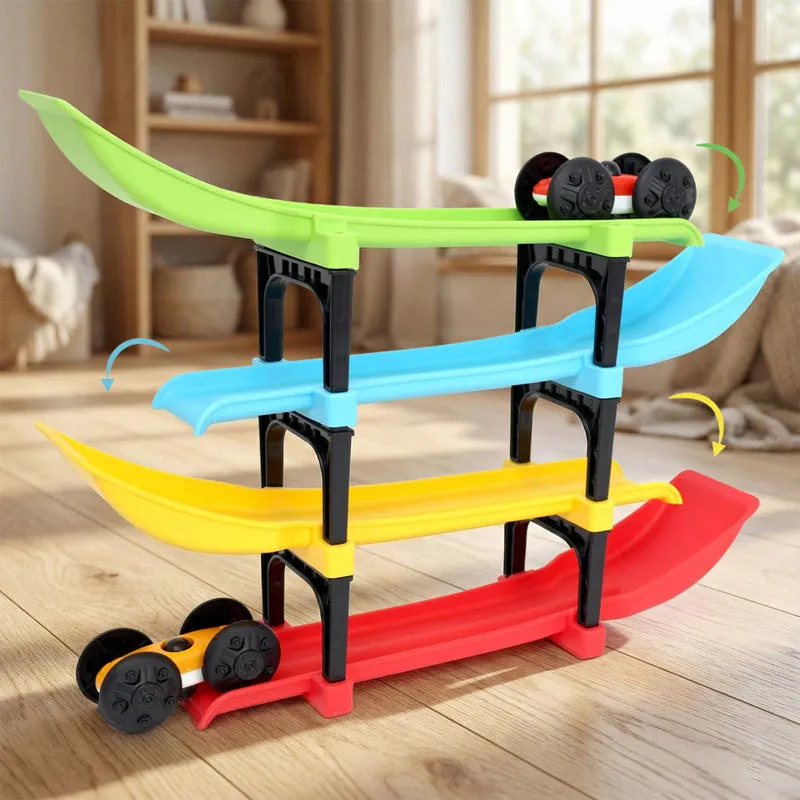 Premium Ramp Racer Track Set – 4-Layer Colourful Sturdy ABS Toy for Kids - Buy Online at Alikart