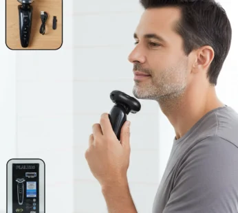 Rechargeable Electric Rotary Shaver – Precise 3D Floating Head