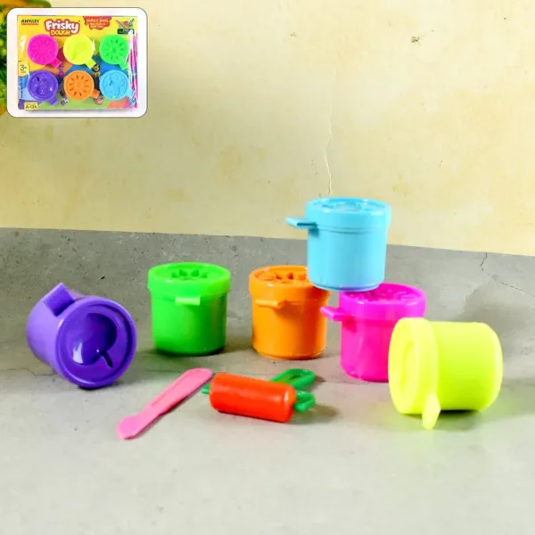 Play Dough Set for Kids – Bright Neon Colors and Creative Tools