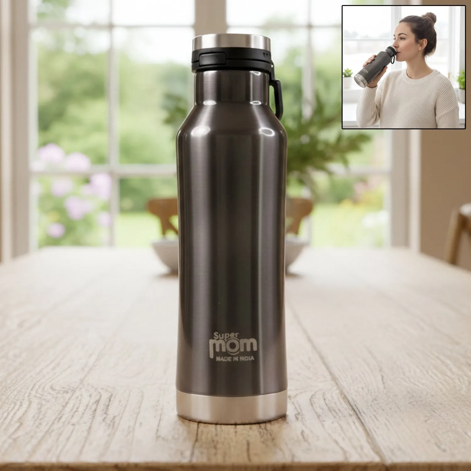 Premium Insulated Hydro Water Bottle 500ml – Stainless Steel Vacuum Flask - Buy Online at Alikart