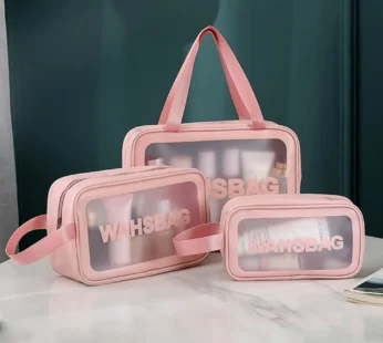 Cosmetic Pouch Set – Waterproof Travel Makeup Bags (Set of 3) | BeautyBare