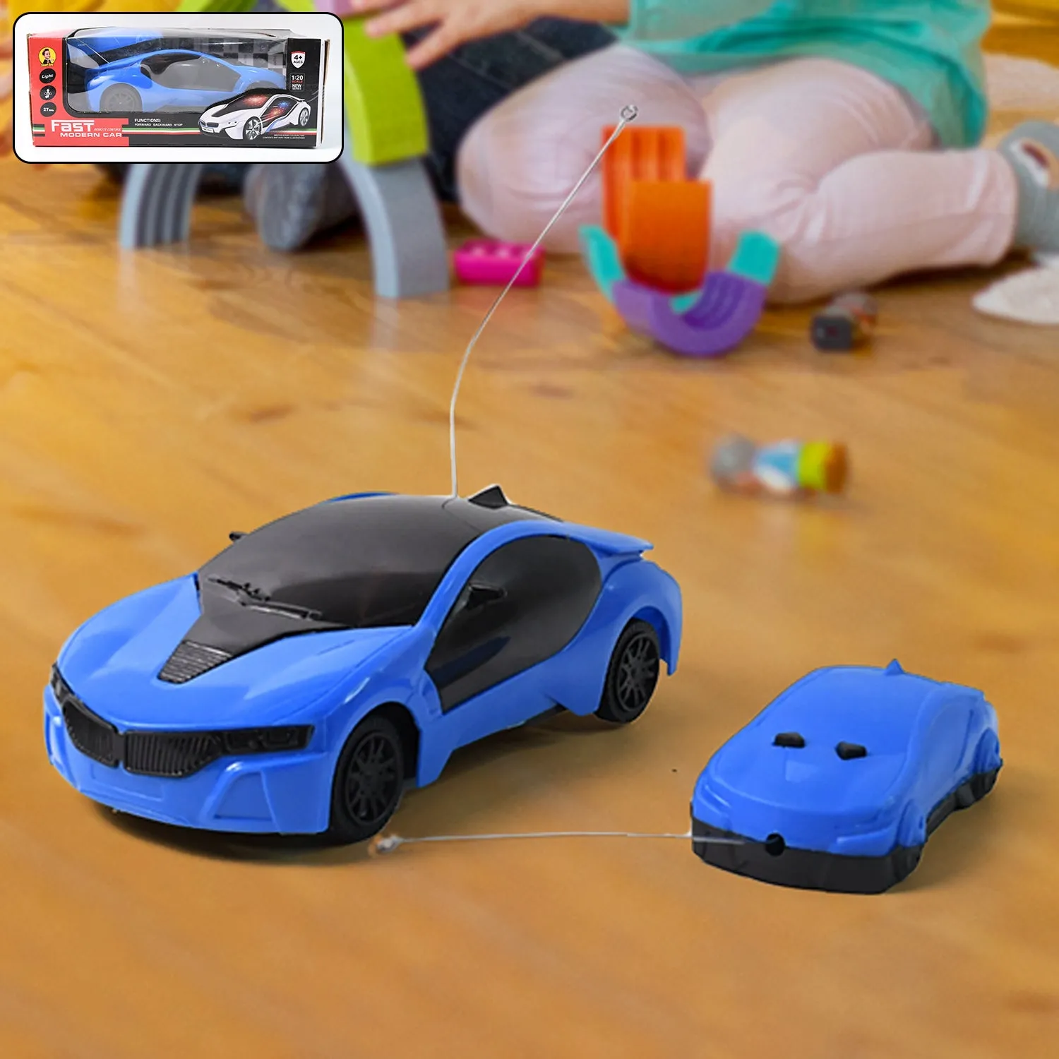 Premium Remote Control Racing Car – 3D LED Lights & Easy Control | Spark Tots - Buy Online at Alikart