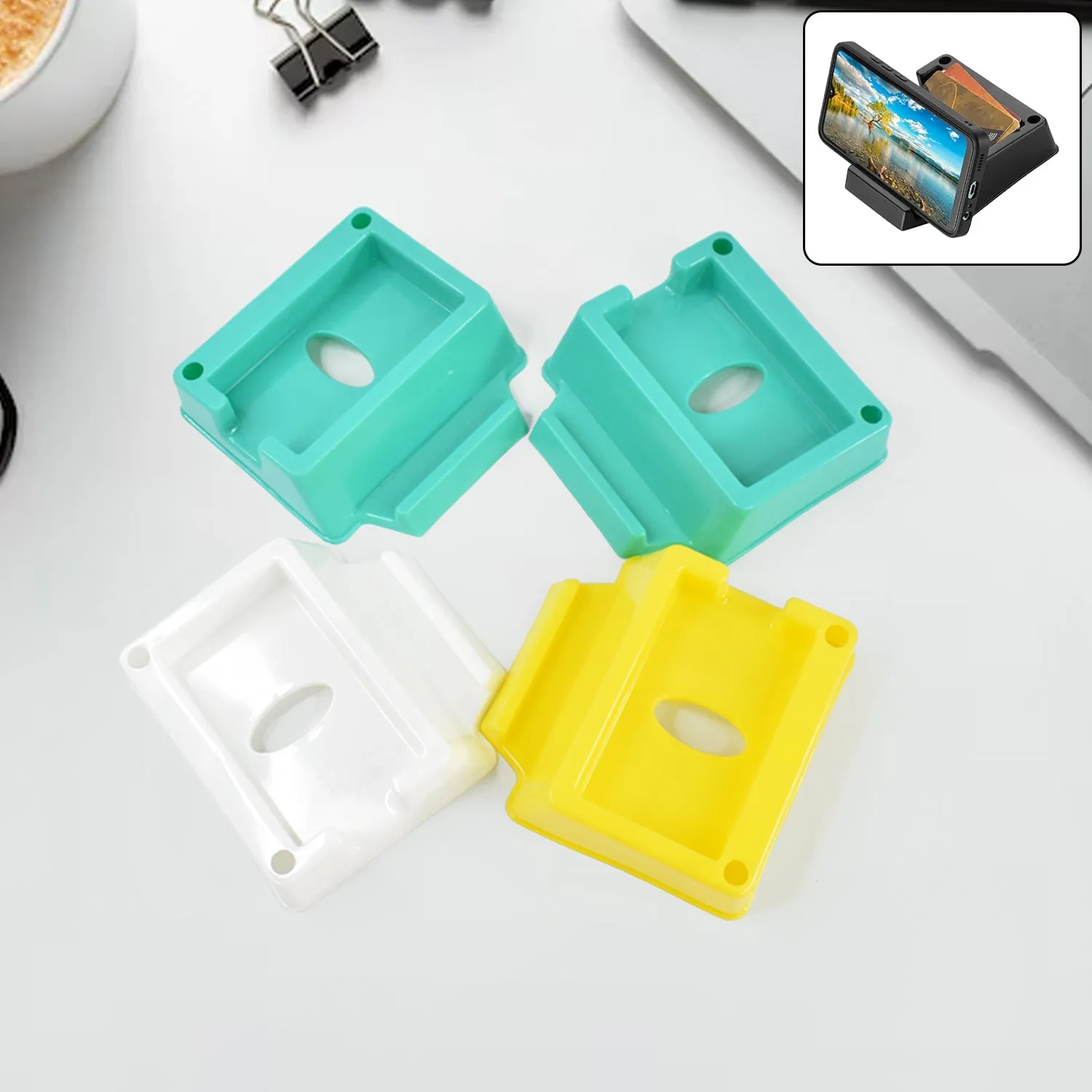 Premium Mobile Phone Stand Holder – Space-Saving 4 Pc Set - Buy Online at Alikart