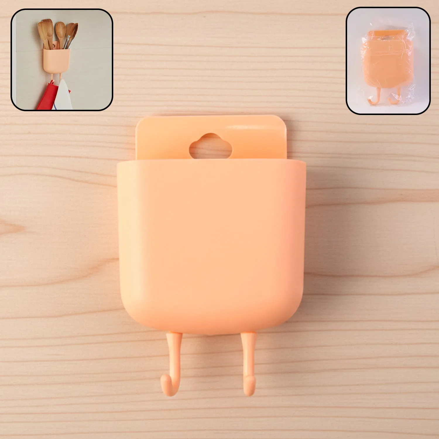 Wall Mounted Mobile Charging Holder – Space Saving Organizer - Detailed Feature View 7