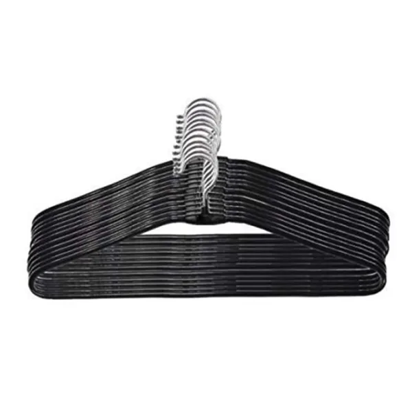 Stainless Steel Hangers – Durable 10-Pack Wardrobe Organiser | BathNova