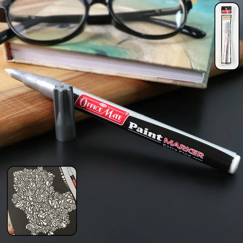Premium Silver Paint Marker Pen – Extra Fine Permanent Metallic Ink - Buy Online at Alikart