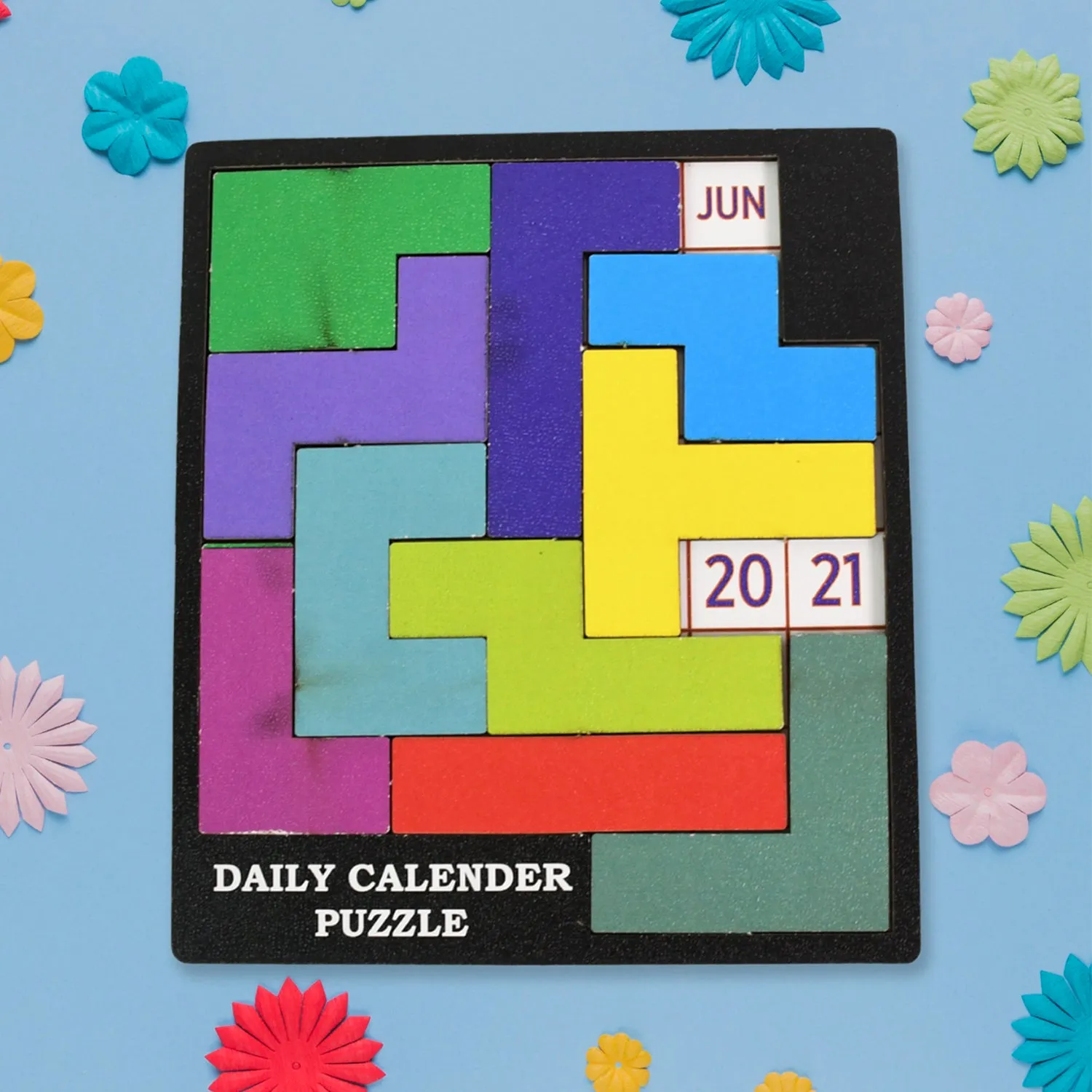 Premium Wooden Daily Calendar Puzzle – Mind Challenge Game | Inventive Play - Buy Online at Alikart