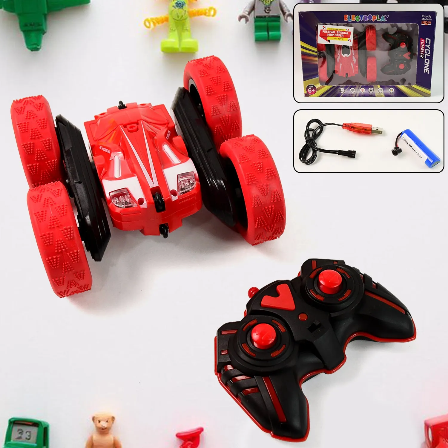 Premium Remote Control Stunt Car – 360° Flips & All-Terrain Tires - Buy Online at Alikart