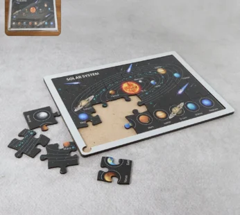Solar System Puzzle for Kids – Educational Wooden Space Toy