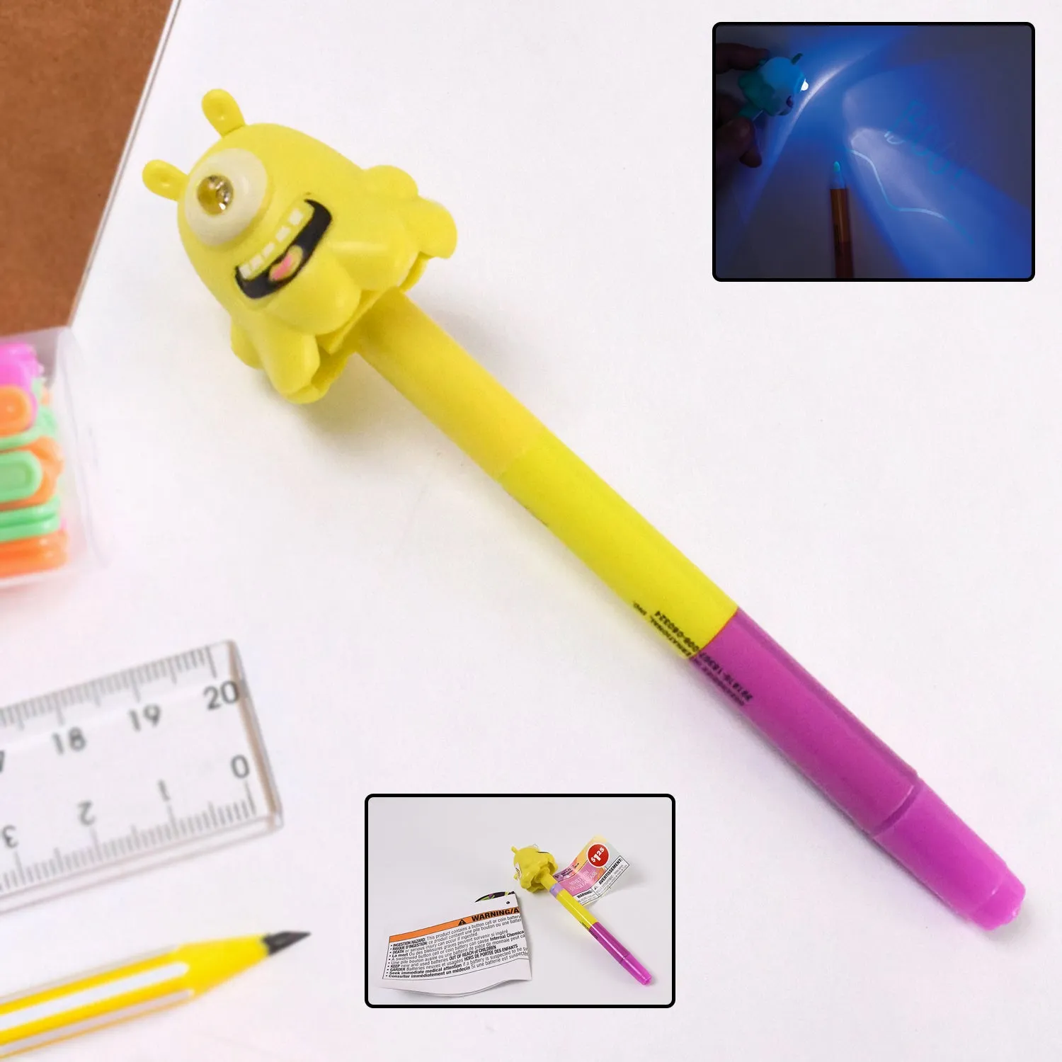 Premium 3-in-1 Ball Pen with Marker & LED Light – Multifunctional Writing Tool - Buy Online at Alikart