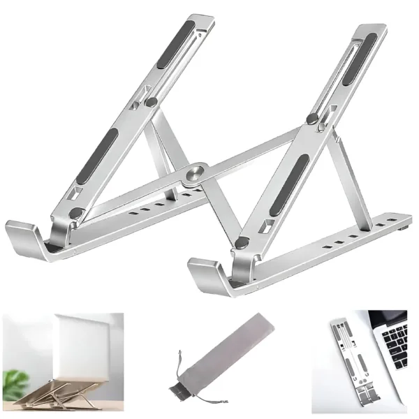 Adjustable Laptop Stand – Ergonomic Foldable Aluminum Design
