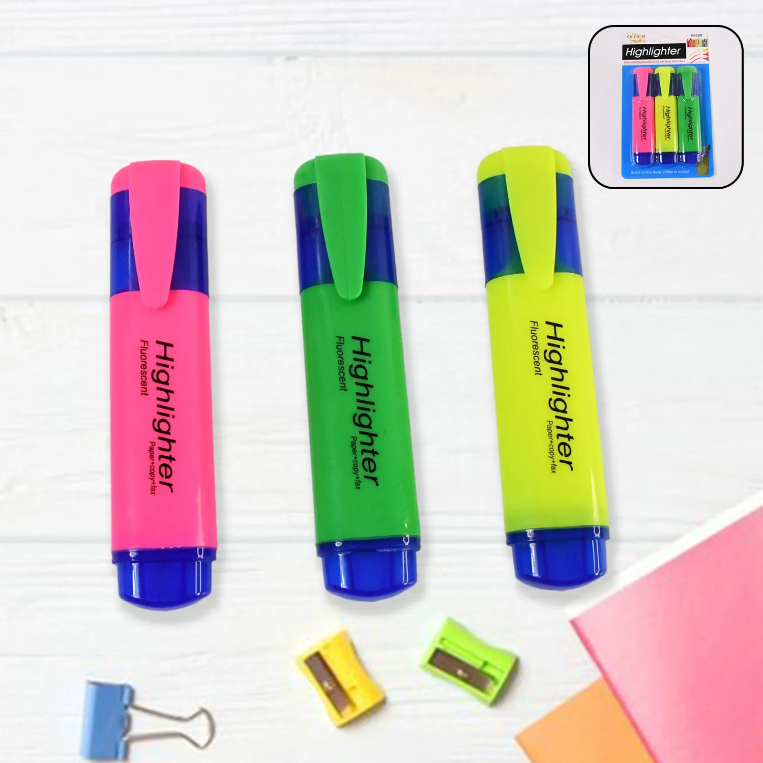Premium Assorted Color Highlighter Pens – Water-Based Broad Tip Set - Buy Online at Alikart