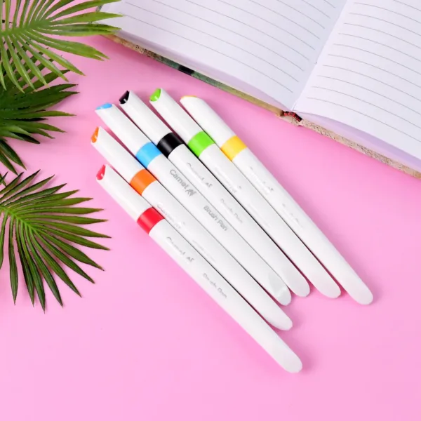 Brush Pens – 6 Vibrant Shades for Watercolor Lettering & Sketching