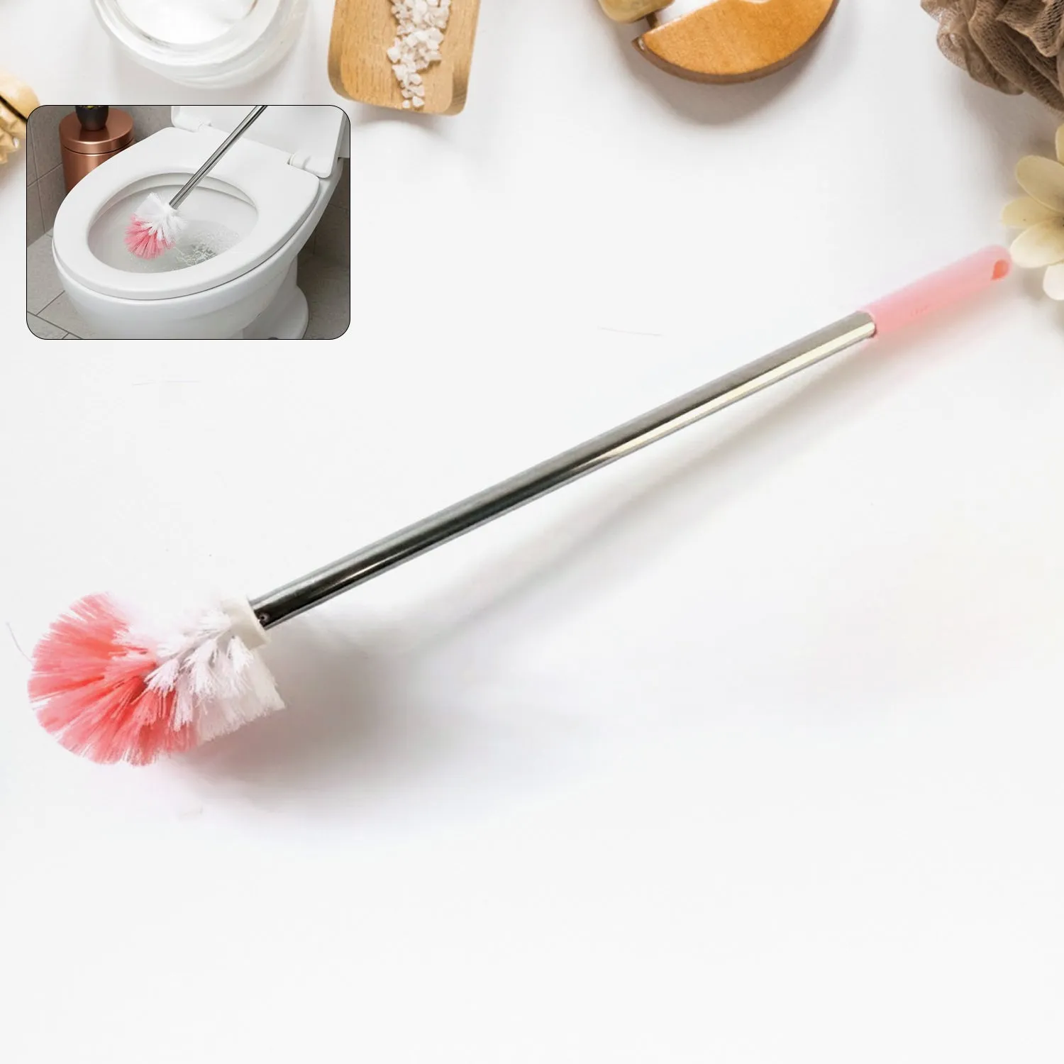Toilet Cleaning Brush – Long Handle for Deep Cleaning - Detailed Feature View 2