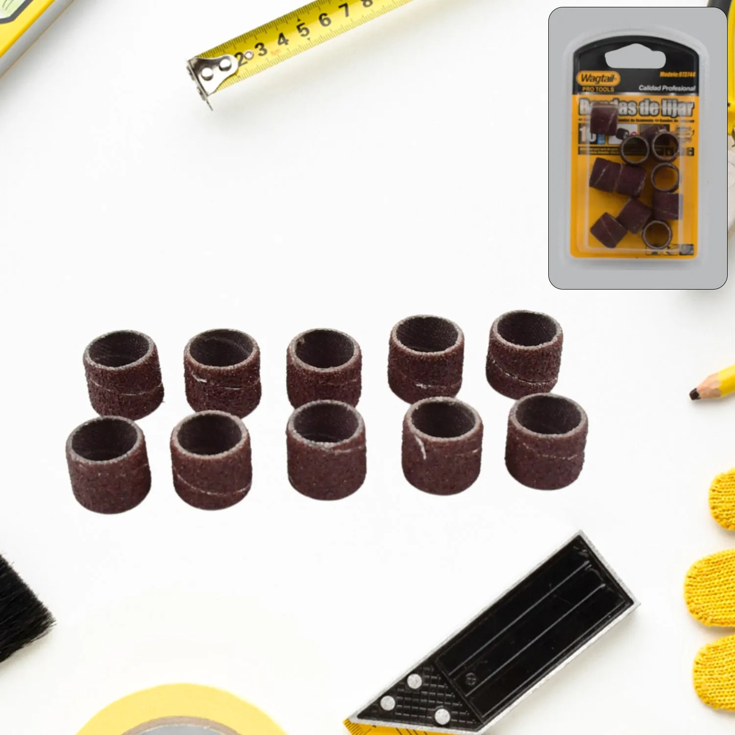 Premium Drum Polishing Kit – 10 Pc Sanding Sleeves Set | ToolMate Pro - Buy Online at Alikart
