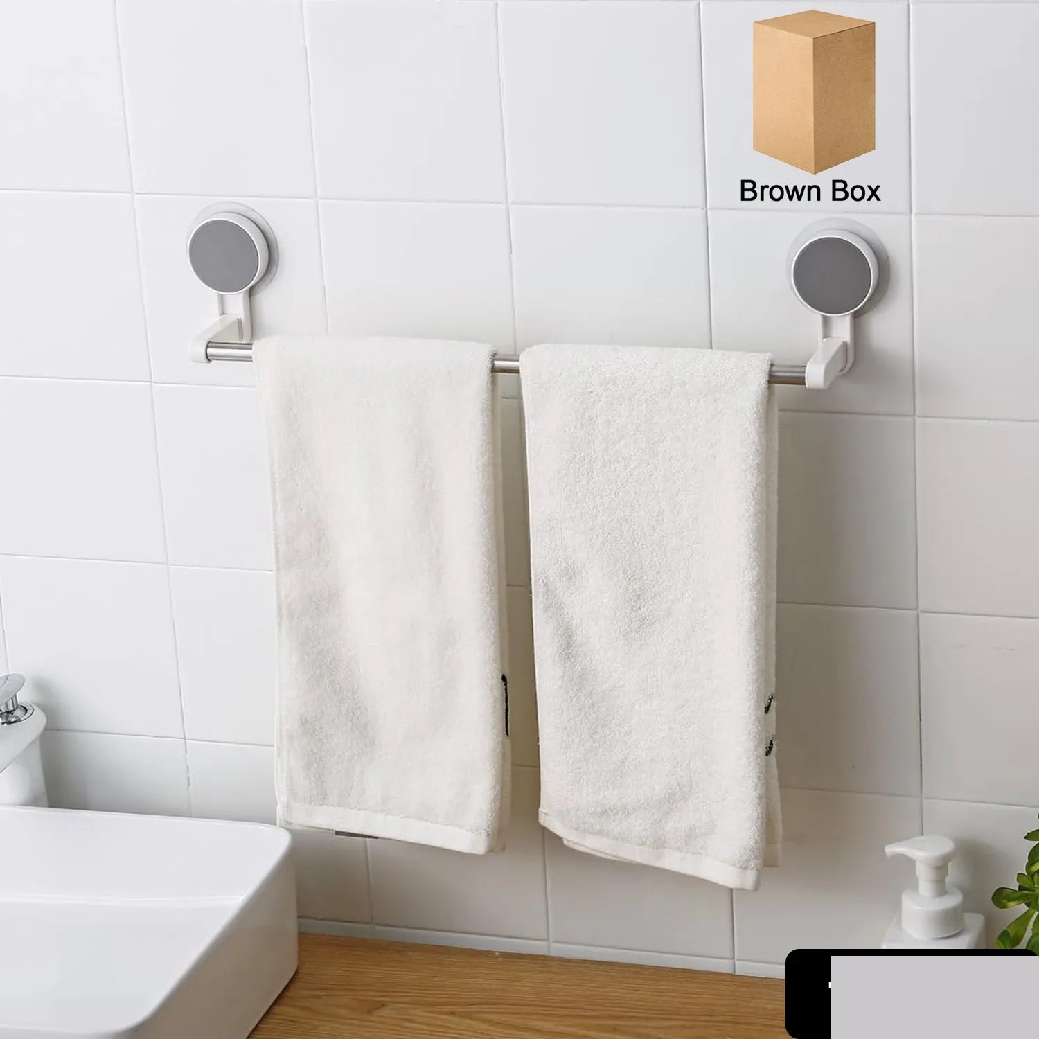 Premium Self-Adhesive Towel Rod – Rust-Resistant & Drill-Free Installation - Buy Online at Alikart