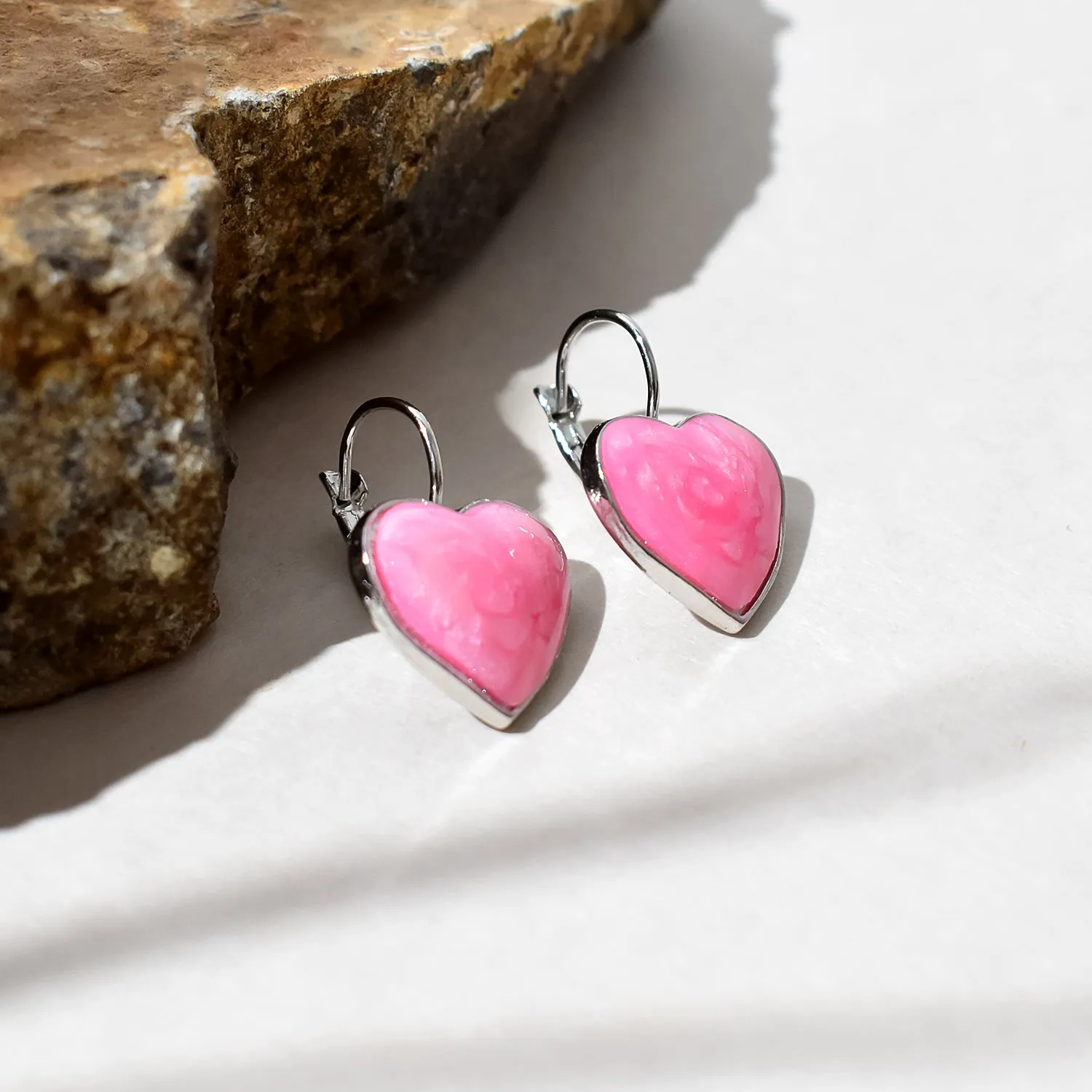 Heart-Shaped Earrings for Women – Sparkling Gemstone Set | HV - Detailed Feature View 1