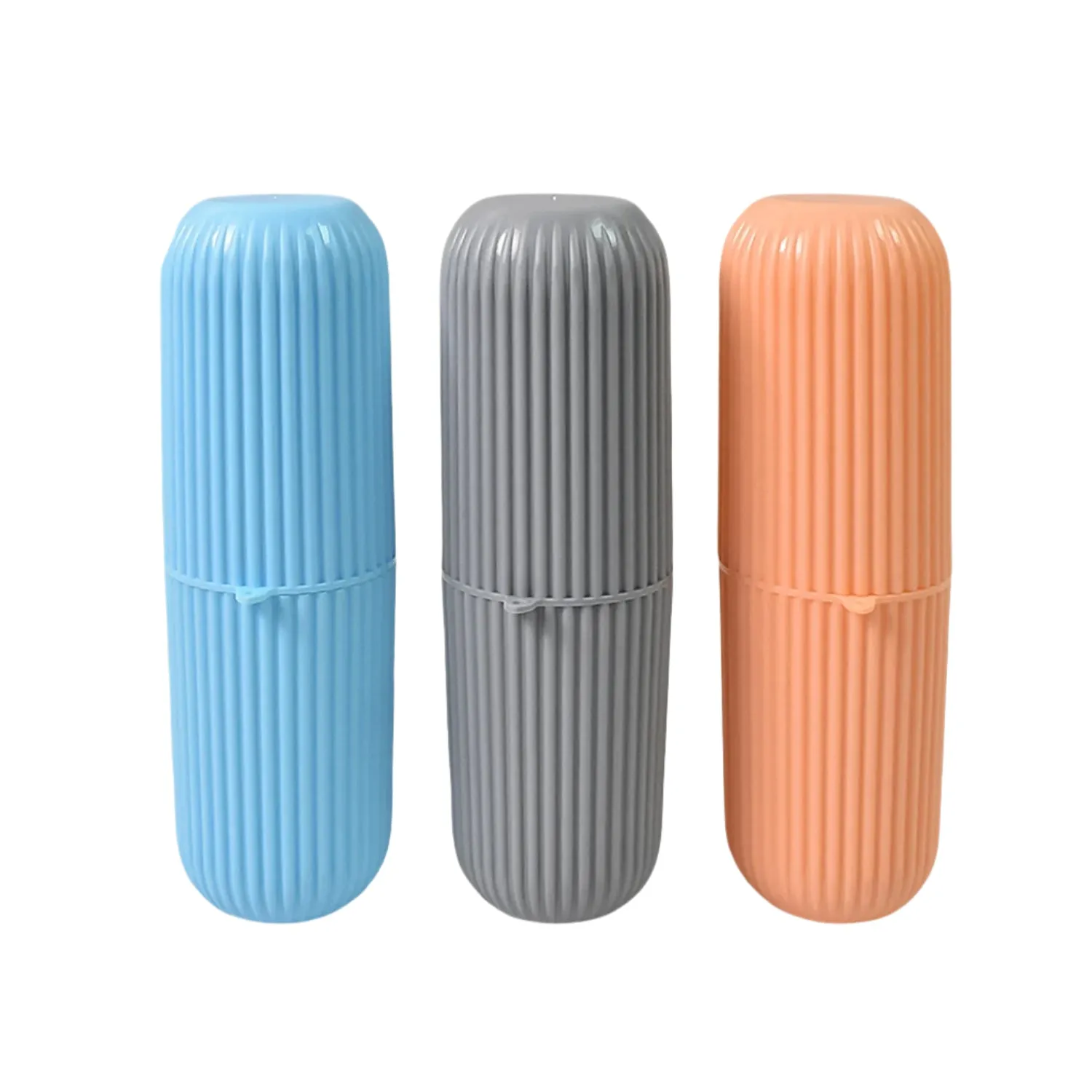 Travel Toothbrush Holder – 3 Pc Multicolor Kit | Konvex - Detailed Feature View 3