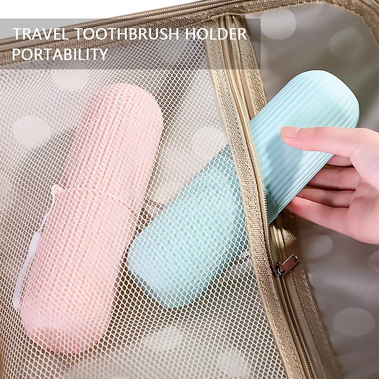 Travel Toothbrush Holder – 3 Pc Multicolor Kit | Konvex - Detailed Feature View 5