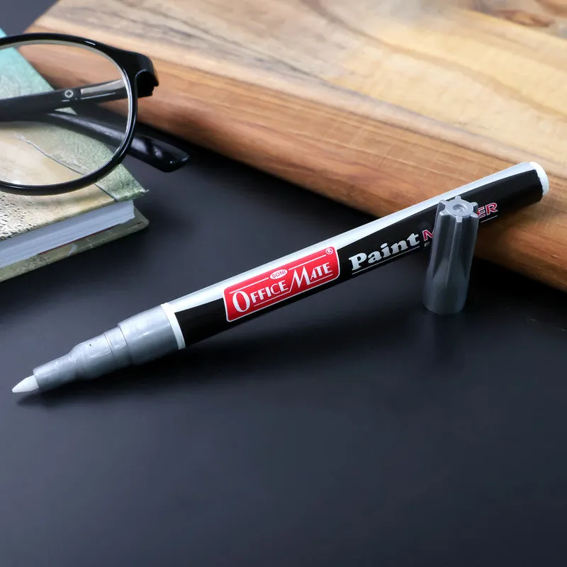 Silver Paint Marker Pen – Extra Fine Permanent Metallic Ink - Detailed Feature View 1