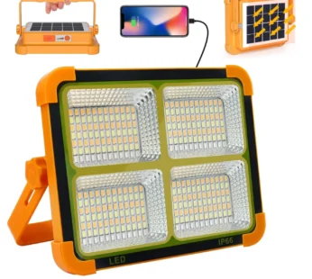 Solar LED Flood Light – High Brightness & Portable Power Bank