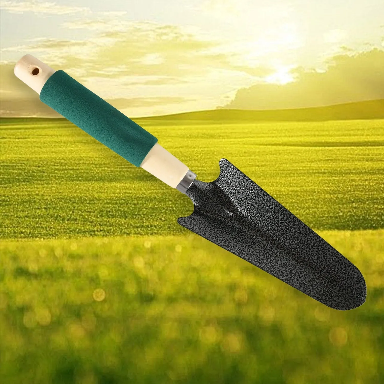 Gardening Tool Set – Heavy-Duty 3-Pc with Wooden Handles | XcelCraft - Detailed Feature View 3