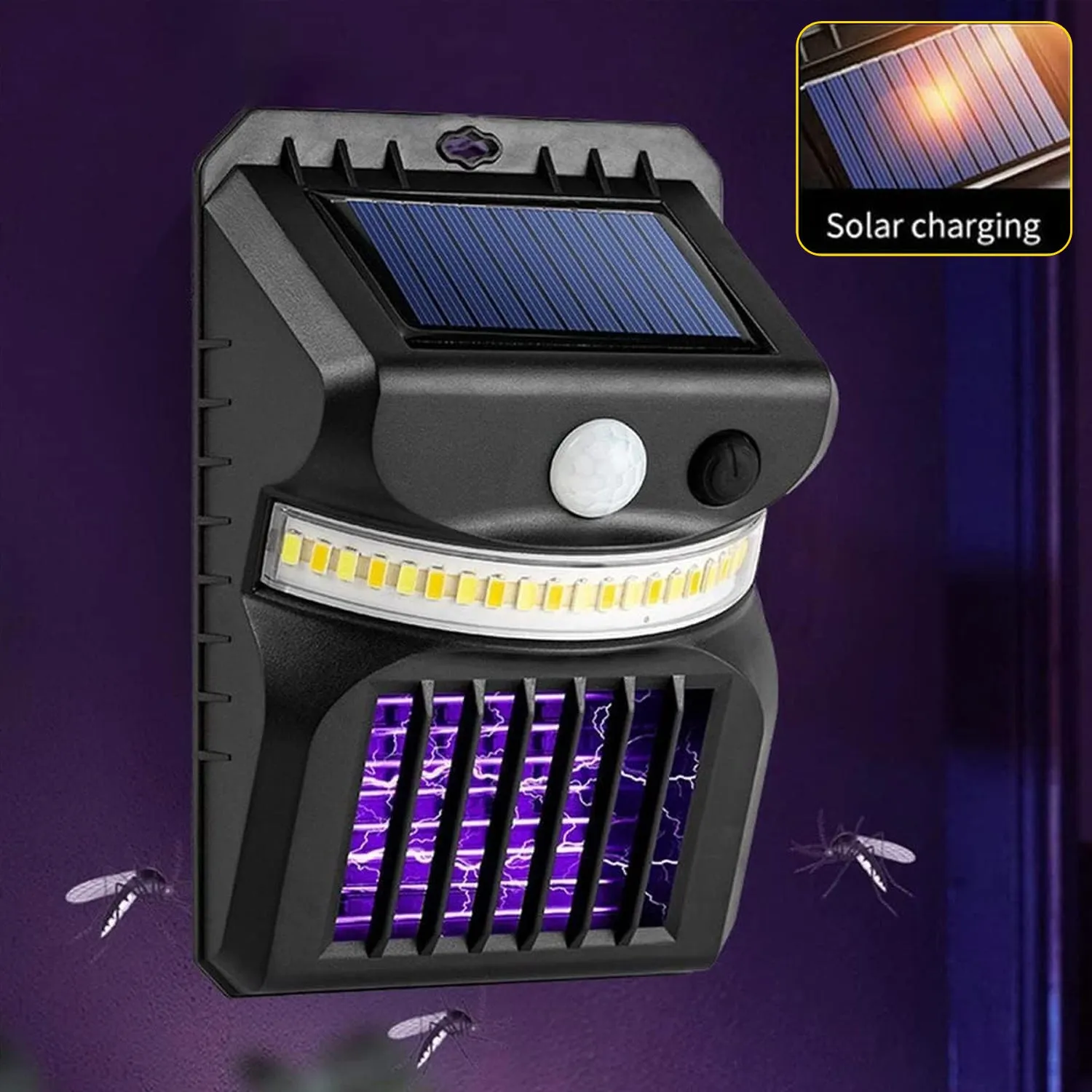 Premium Solar Bug Zapper – 2-in-1 Motion Sensor Light | Garden Vera - Buy Online at Alikart