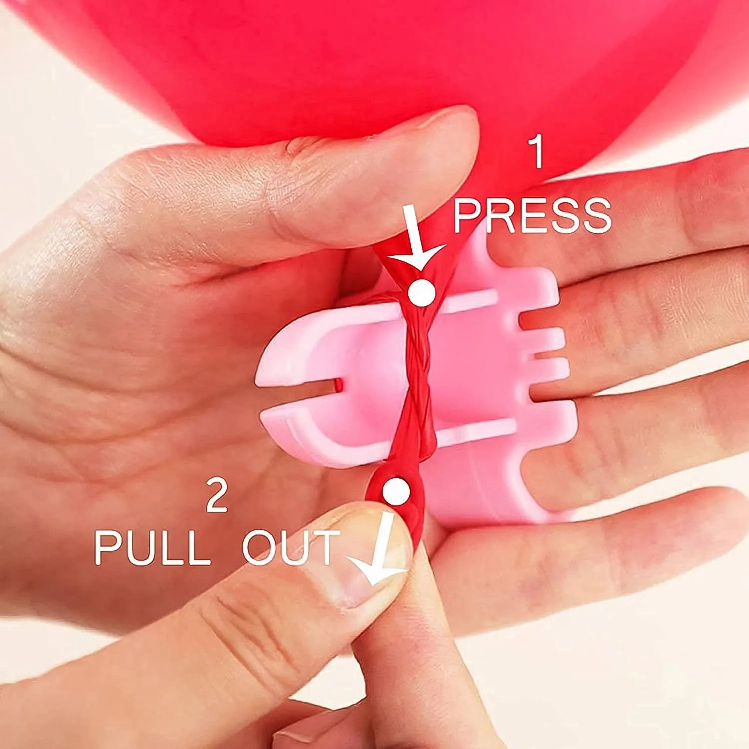 Balloon Tying Tool Set – Ergonomic 5-Piece Party Accessory - Detailed Feature View 2
