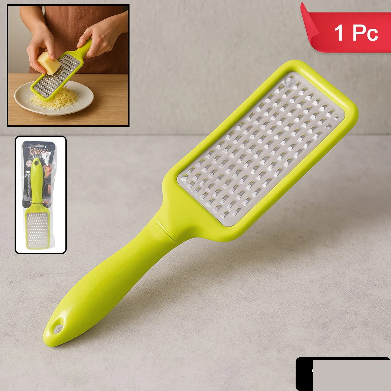 Stainless Steel Cheese Grater – Multi-Purpose Kitchen Tool | CookAura - Detailed Feature View 1