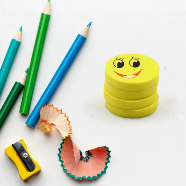 Emoji Eraser Set – Colorful 4pc Fun for Kids’ School