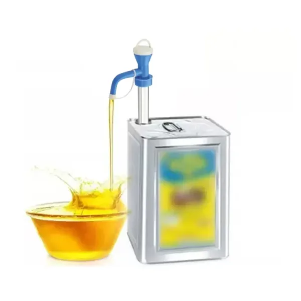 Stainless Steel Oil Dispenser – Manual Hand Pump