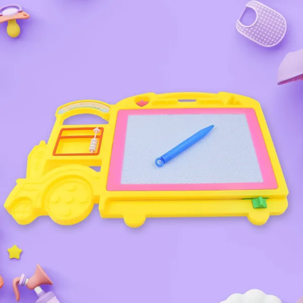 Kids Drawing Board – Bus Shape Erasable Slate | Inventive Play