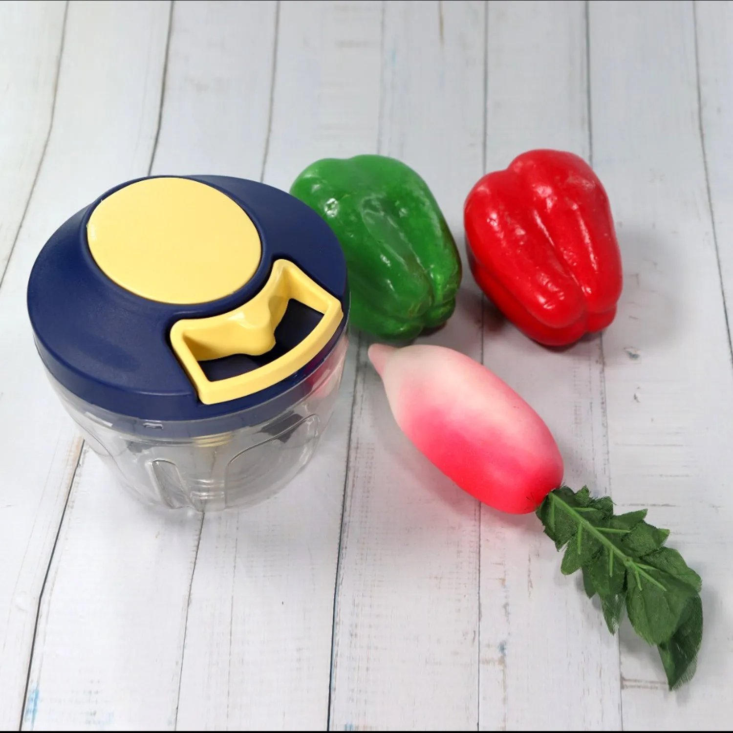 Premium Vegetable Chopper – 4 Blades, 650ml Capacity | CookAura - Buy Online at Alikart
