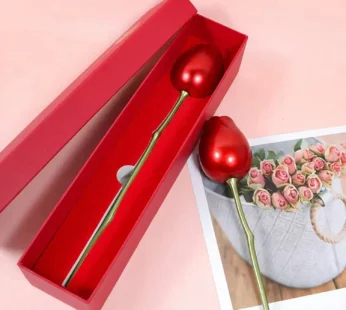 Red Rose Jewelry Box – Romantic Metal Gift | Glimmerly