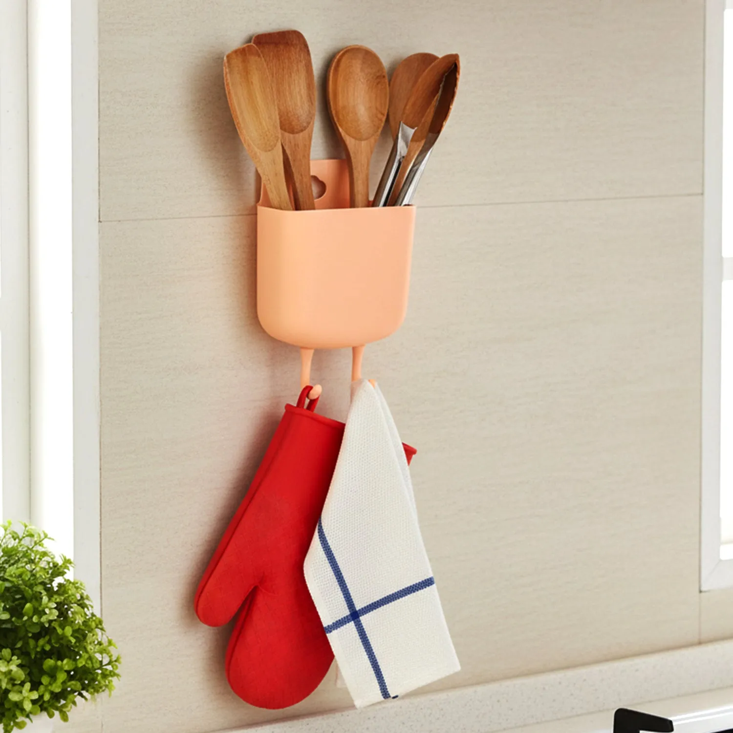 Wall Mounted Mobile Charging Holder – Space Saving Organizer - Detailed Feature View 2
