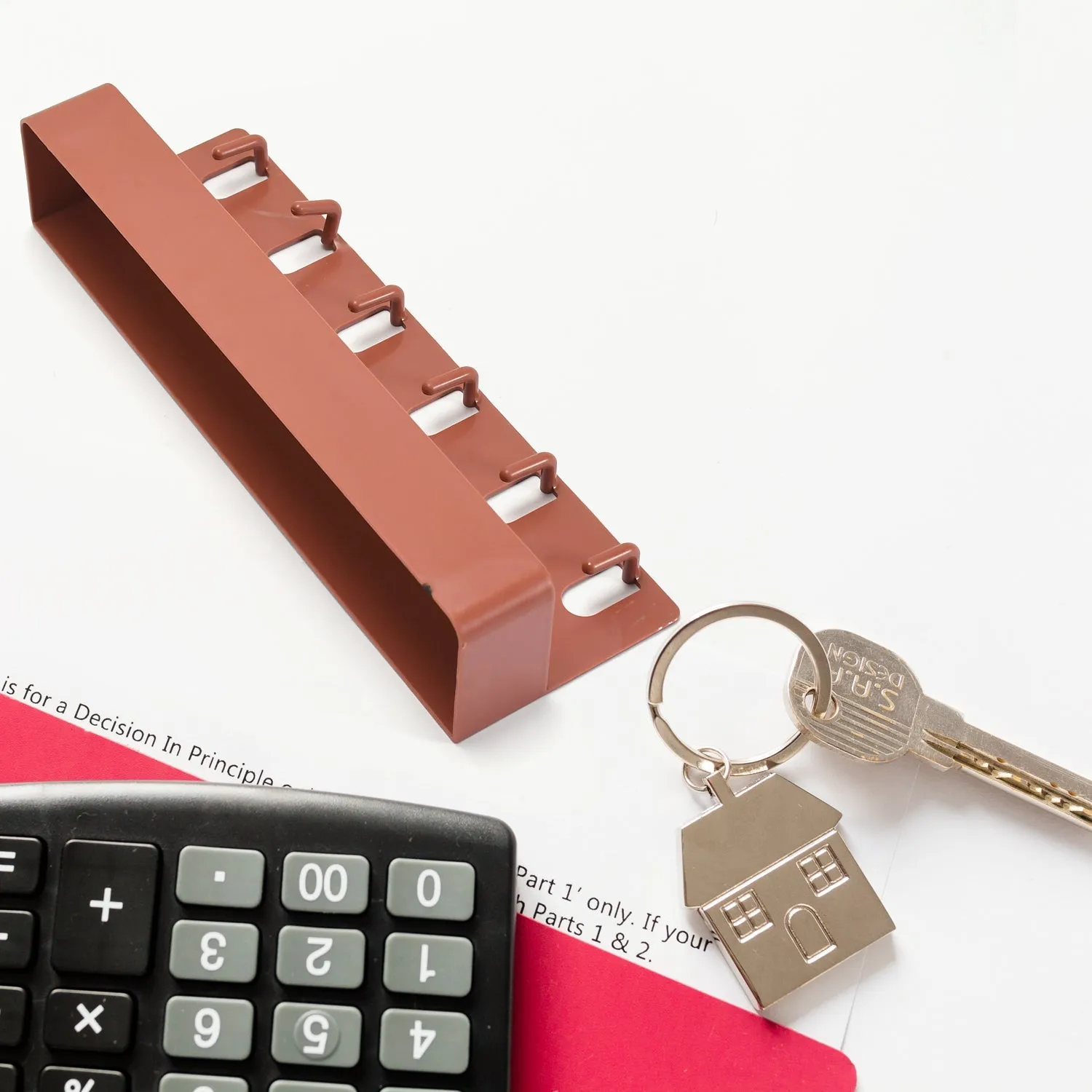 Premium Key Holder Stand – 6 Hooks Multiuse for Home & Bathroom | Bathora - Buy Online at Alikart