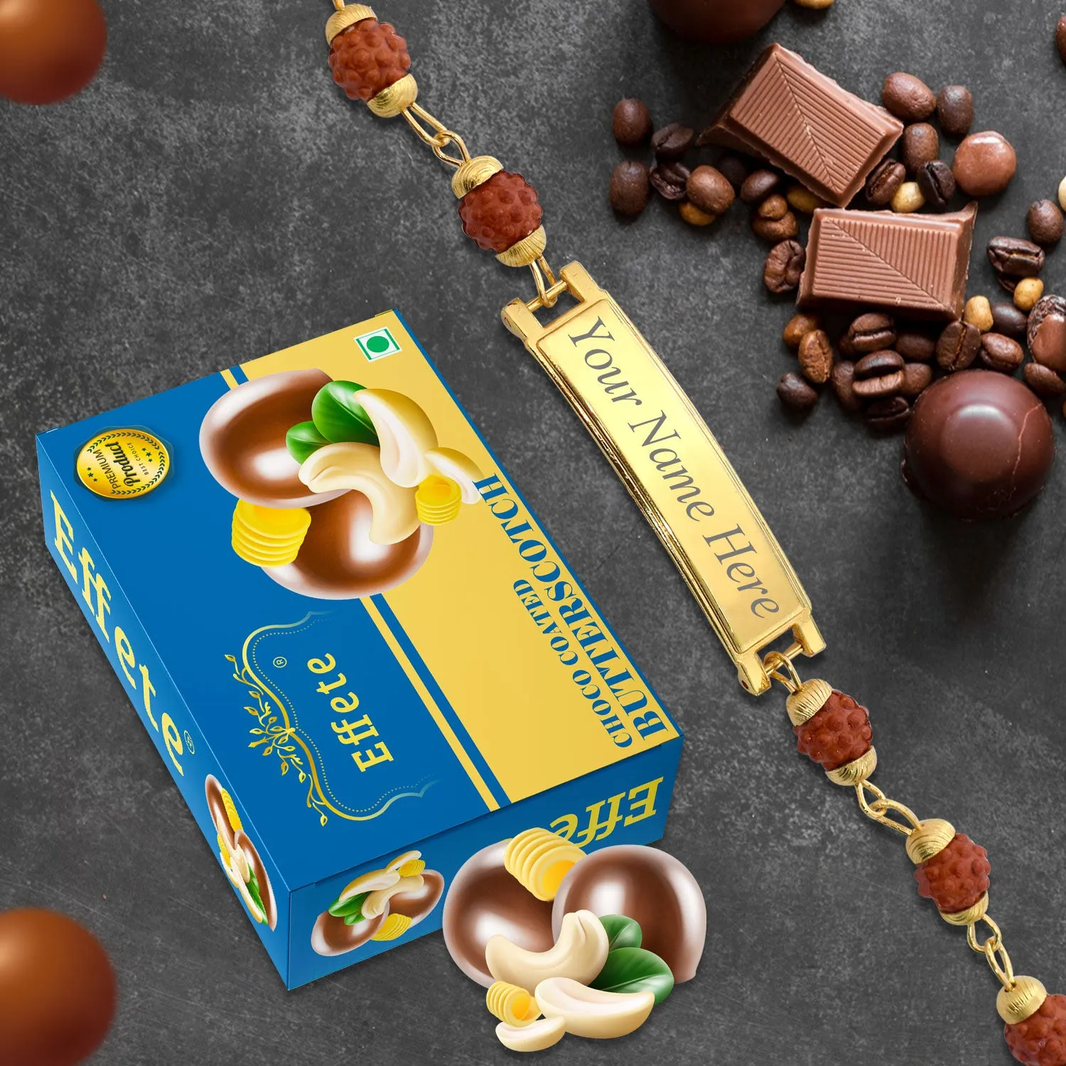Premium Personalized Gift Combo – Bracelet & Chocolates | Print On Demand - Buy Online at Alikart