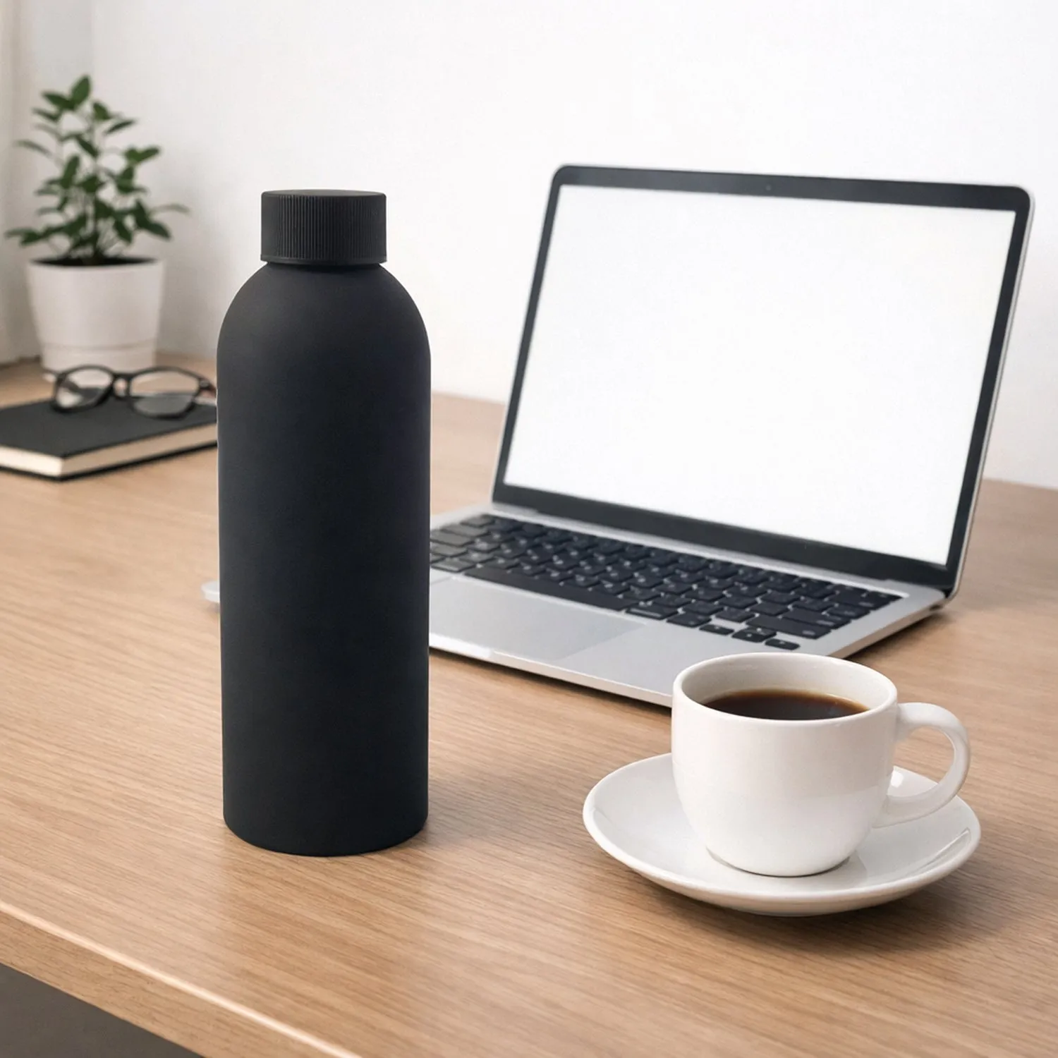 Stainless Steel Vacuum-Insulated Water Bottle – Keeps Drinks Hot & Cold - Detailed Feature View 2