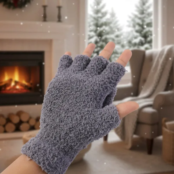 Winter Fingerless Gloves – Soft Warm Hand Protection for Men & Women