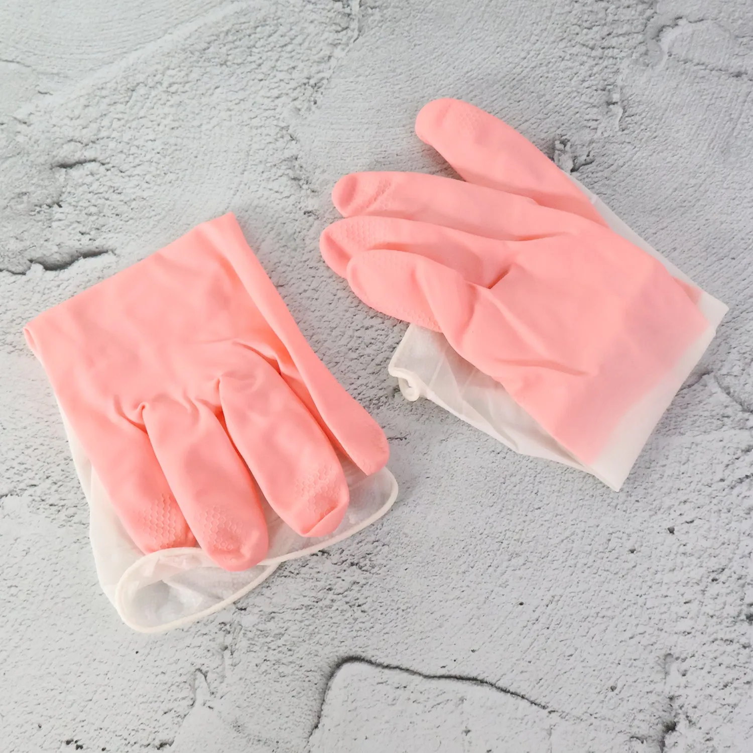 Large Waterproof Cleaning Gloves – Durable Reusable Rubber Pair - Detailed Feature View 1