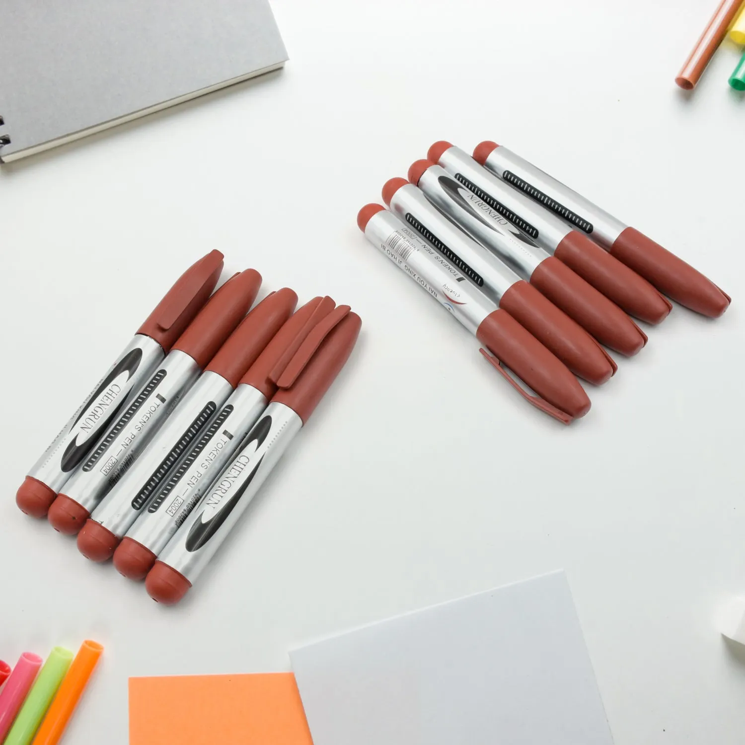 Premium Maroon Permanent Marker – 10 Pc Set | Indo Glow - Buy Online at Alikart