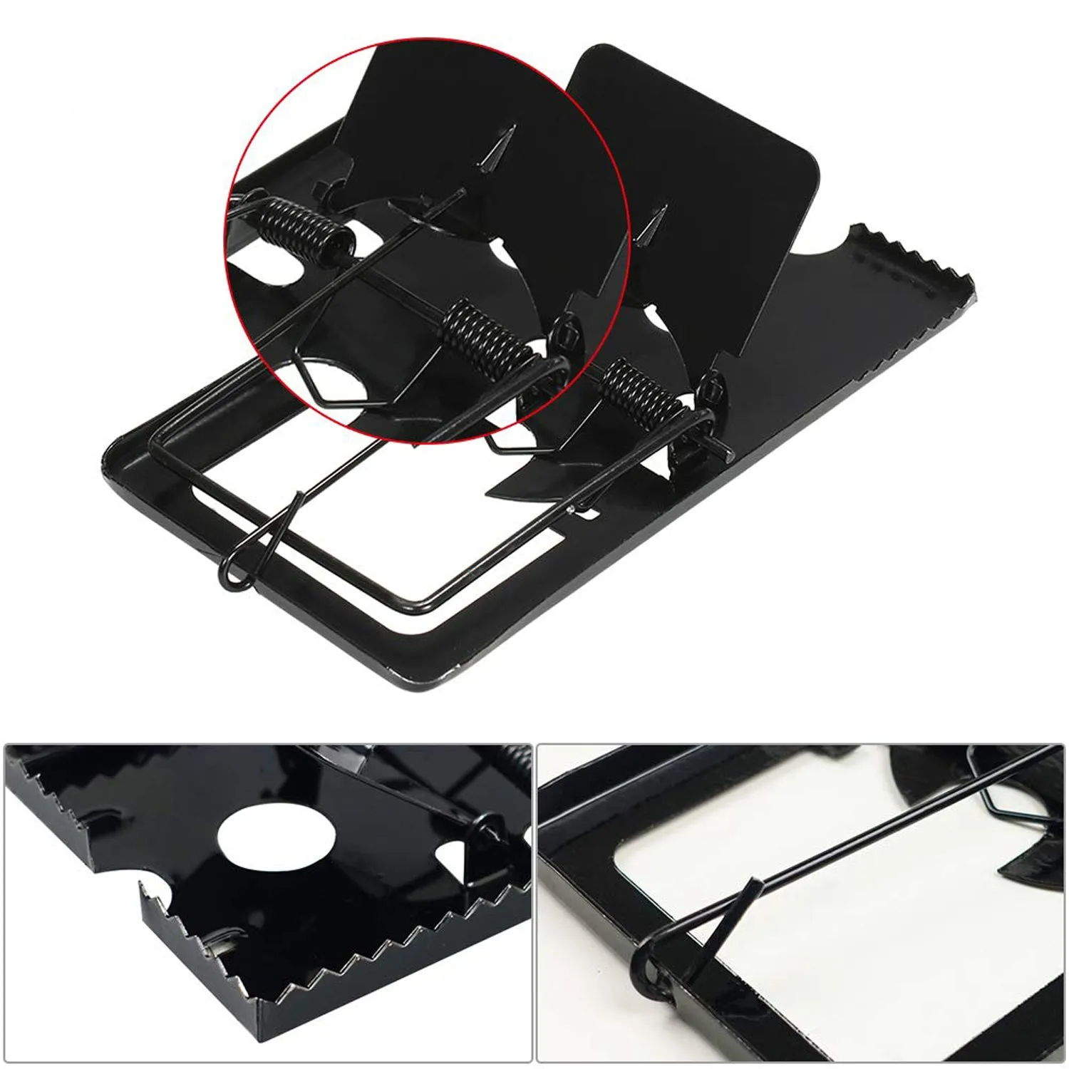 Premium Mouse Trap – Reusable Metal Rodent Catcher for Quick Control (2 Pc) - Buy Online at Alikart