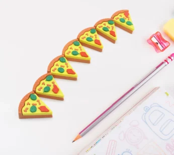 Pizza Eraser Set – Fun 3D Slices for Kids’ Stationery | ScribbleJoy