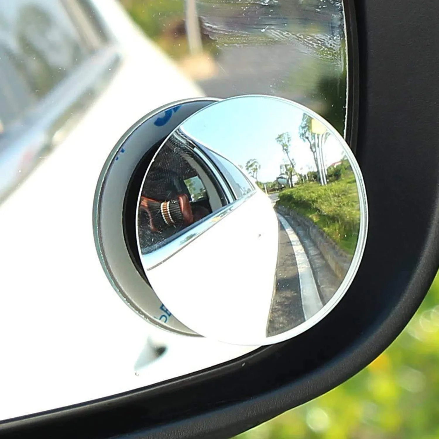 Premium Blind Spot Mirror – Wide Angle Adjustable Convex (2 Pcs) | RaceVault - Buy Online at Alikart