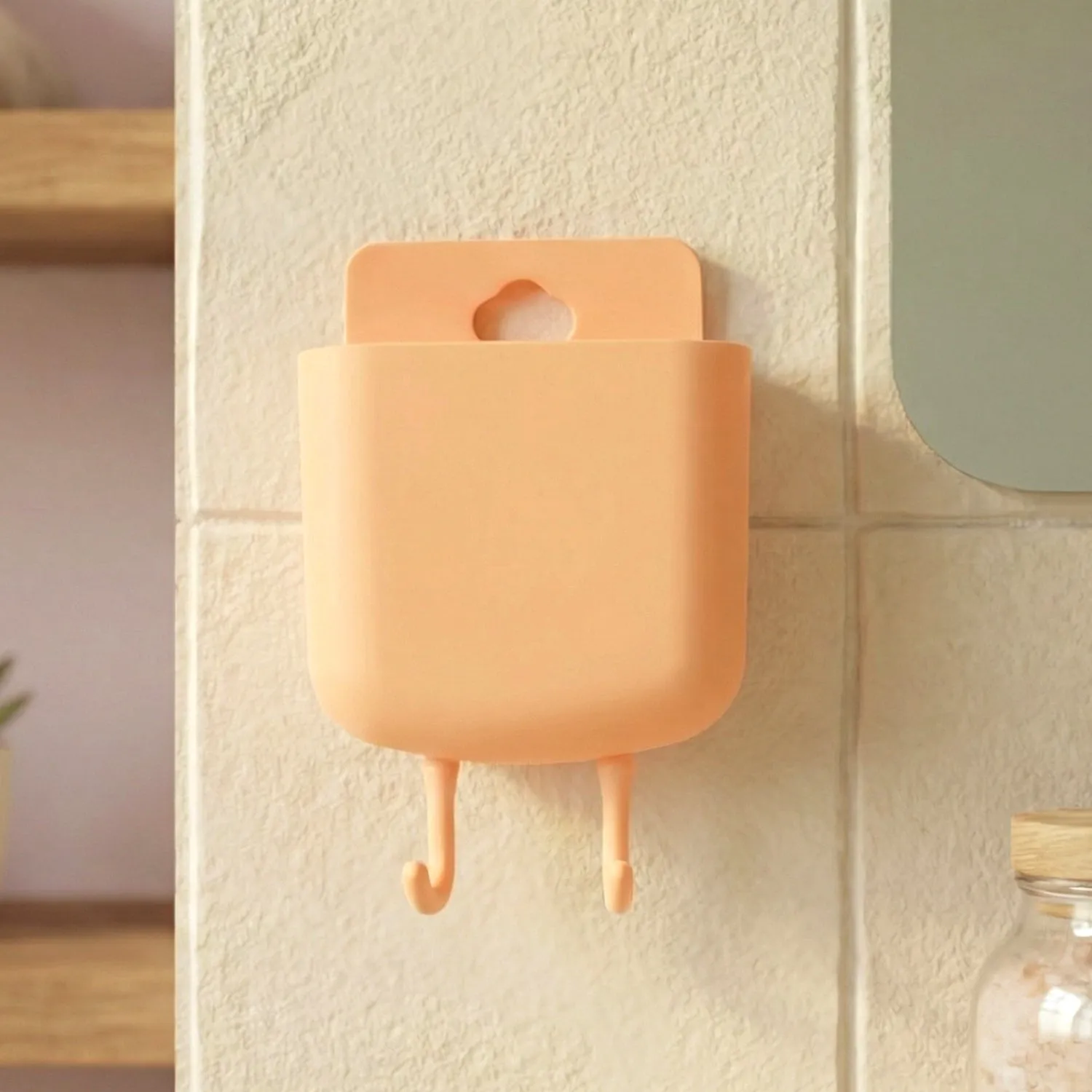 Wall Mounted Mobile Charging Holder – Space Saving Organizer - Detailed Feature View 8